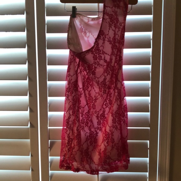 One Shoulder Lace Mini Dress - Picture 3 of 3